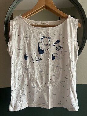 "Behind the Mask" Organic Cotton Graphic Tank – M – Skunkfunk SKFK